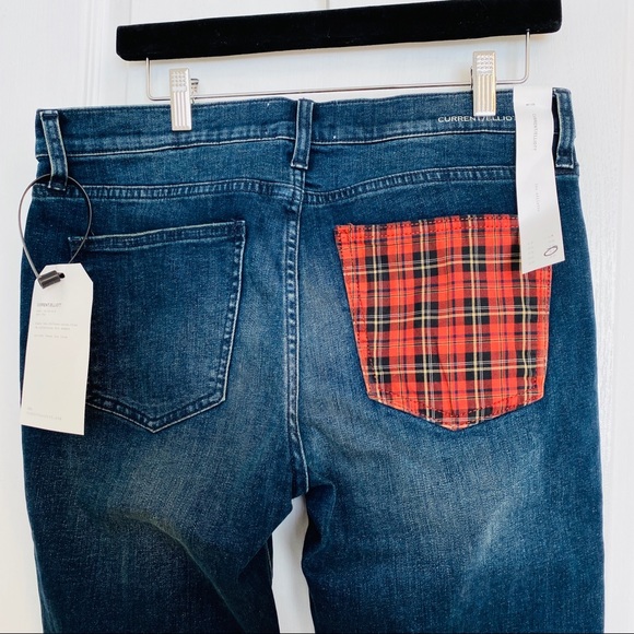 >SOLD<💂‍♀️BNWT- Current/Elliot Plaid-Pocket Jeans - Picture 7 of 11